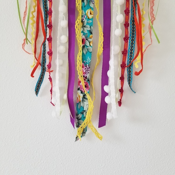 🌸 Medium One-of-a-kind Unique Handmade Boho Dream Catcher Wall Home Decor - Picture 7 of 7